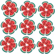 DECOMELODY 5Bags Creative Nail Art Patches for DIY Manicure and Phone Shell Decoration Unique Watermelon Strawberry Design Easy to Use Decorative Nail Charms