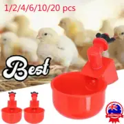 Automatic Chicken Water Cup Waterer Poultry Drinker Feeder Drinking Bowl Tool AF