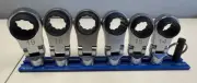 Vim Tools 3/8” Drive 6pc Nano Flex Offset Ratcheting Attachment NORA150XL NEW