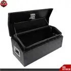 For Pickup RV ATV Trailer Storage with Handle 30" Aluminum Black Truck Tool Box
