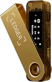 Ledger Nano S Plus Crypto Hardware Wallet - Safeguard Your Crypto, NFTs and Tokens (Gold)