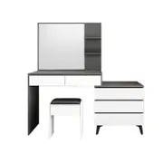 Luxsuite Dressing Table Set Makeup Vanity Mirrored Drawers