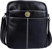 HiLEDER 100% Pure Genuine Leather Utility 7 inch Travel Office Ipad Tab Bag