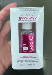 essie Good to Go Top Coat - fast dry and shine - 0.46 fl oz
