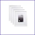 Set of 4 11x14 Picture Frames with Plexiglass for Tabletop or Wall Mounting