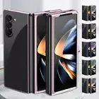 Luxury Case For Samsung Galaxy Z Fold 6 Fold5 4 3 Plating Clear Hard Phone Cover