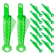 40 Pcs Needle Threader Easy Threadersd Fish Type Automatic Inserter