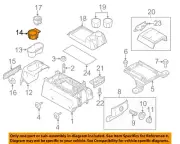 FORD OEM Front Center Console-Cup Holder 2L1Z7813562AAA