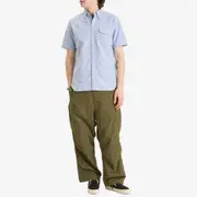 Beams Plus Button Down Short Sleeve Oxford Shirt
