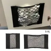 Car Back Rear Trunk Organizer Net Mesh Seat Elastic Universal Storage Bag