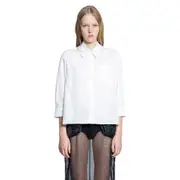 [SIMONE ROCHA] Cropped Masculine Shirt White