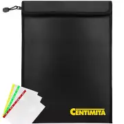 Fireproof Document Bag Waterproof Safe Folder 2000โ Money Bag With Zipper