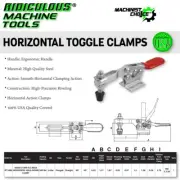 500LB U-Bar Flange Base Horizontal Clamp: Heavy-Duty Hardware