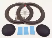 Jensen Model 4 LS-4 LS-4b 10" Woofer Foam Speaker Kit w/ Shims & Dust Caps!