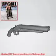 Single Unpainted 1/18 Scale Gun Weapon Model For DIY 3.75" Action Figure