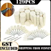 129pcs Polishing Wheel Buffing Pad Power Tool For Dremel Rotary Tool Drill Bits