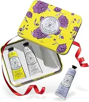 [La Chatelaine] 20% Shea Butter Hand Cream Trio Tin Gift Set Citrus Frizz Pomegranate Mulberry Lavender