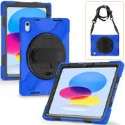 MCC Heavy Duty Strap iPad (A16) 11-inch 2025 Apple 11th Gen Shockproof Case Cover [Blue]