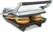 Scenic Premium Quality Cafe Press PRO Stainless Steel 4 Slice Sandwich Maker Grill Toasted Toaster