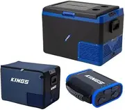 Kings Escape 65 Fridge/Freezer 12/24V+ Cover + 24Ah Lithium Portable Power Pack