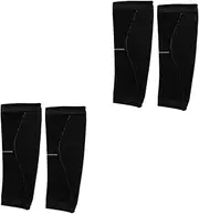 [XolngYYeng] Knitted Calf Covers Calf Compression Wrap Calf Compression Socks Calf Support Varicose Vein Socks Calf Guards Basketball Calf Sleeve Calf Stockings Leg Sleeve Black Nylon