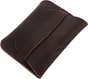 [PACKOVE] Genuine Cowhide Leather Multi-card Holder Wallet Card Organizer for Men Women Business Holder Id and Coin Pouch