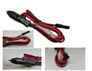 CB HAM RADIO POWER CORD WITH CIGARETTE LIGHTER ADAPTER, FITS CONNEX RADIOS