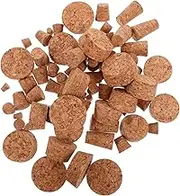 FONDOTIN 80Pcs Tapered Cork Plugs Wine Bottle Stoppers for Sealing Bottles Airtight Design to Prevent Leakage for Bottles and Jars