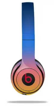 Skin Wrap for Beats Solo Wireless 2 3 4 Smooth Fades Sunset SKIN ONLY
