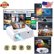 Versatile Projector with WiFi/Bluetooth - 4K Supported, Immersive Home Theater