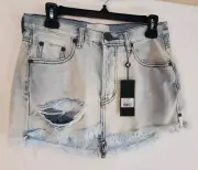 ONETEASPOON Women's Size 25 Antique Junkyard Denim Mini Skirt New with Tags