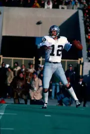 Quarterback Ken Stabler Oakland Raiders drops back to pass v the - 1976 Photo
