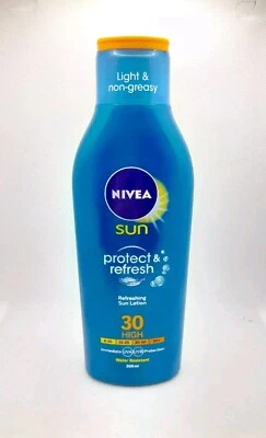 NIVEA SUN PROTECT AND REFRESH LOTION 200ML SPF 30 HIGH UVA UVB WATER RESISTANT