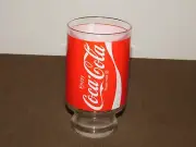 VINTAGE KITCHEN 7" HIGH 1970S COKE COCA COLA LARGE DRINKING GLASS NEW