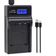 LCD USB Battery charger for Sanyo DB-L20 DB-L20A Xacti DMX-CG65-K DSC-J4 VPC-S7