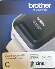 Genuine Brother CK-1000 Cleaning Cassette Roll for Clean VC-500W Label Printer