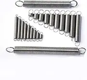 10pcs/lot 0.2mm 0.3mm 0.4mm 0.5mm 0.6mm Stainless Steel Tension Spring with Double O Hook Extension Spring ( Color : 4MM_0.5MM 10PCS , Size : 50mm )