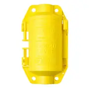 BRADY Hubbell Plugout Lockout - Maximum Plug Diameter - Yellow 2.75 in - 65695