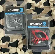 NEW HK Army Action Sports Goggle/Barrel Camera Mount Package-2 Mounts-Red/Pew