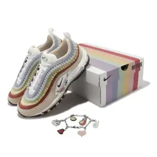 Nike 休閒鞋 Air Max 97 BT 男女鞋 彩色 蕾絲 緞帶 吊飾 串珠 FD8637-600