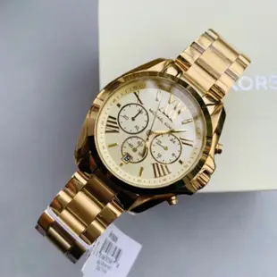 原廠MICHAEL KORS 三眼計時-石英女錶 mk5605/mk5798