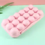 2 Pcs Ocean Fridge Containers Pink Egg Tray Holder with Lid Storage Box