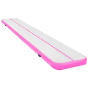 6m Airtrack Tumbling Mat Gymnastics Exercise 20cm Air Track - Pink
