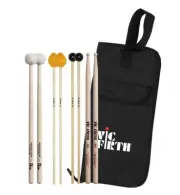 Vic Firth Intermediate Education Percussion Mallet Drumstick Pack with Bag