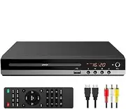 DVD Player for TV Home CD Player with Remote 1080P HD Compact Player All Region Free HDMI and RCA Cables USB Input, Support Monitor and Projector, New & Old TVs