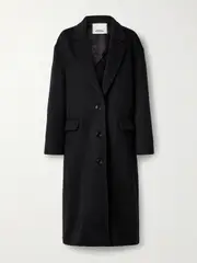 [Isabel Marant] Isabel Marant - Efezia Brushed Wool-blend Coat - Black - FR 34 FR 34 Black