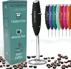 Milk Frother Wand & Matcha Mixer, Mini Electric Whisk for Coffee - Frother for C