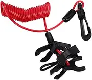 COOLHIYA Marine Safety Tether Lanyard Soft Straps for Outboard Engine Tie Down Emergency Stop for Marine Motors