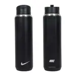 NIKE 吸管保冷瓶 24 OZ-慢跑 單車 登山 運動水壺 700ML N100163209124 黑白