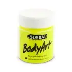 Fluoro Yellow Face Paint 45ml Global Facepaint Costume Rave Neon Glow in Dark